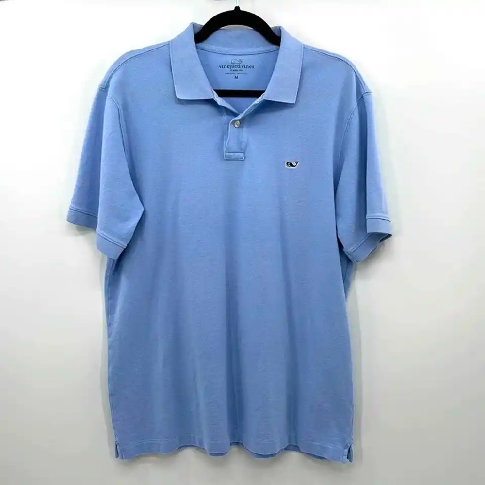 Vineyard Vines Polo Shirt Blue Whale Spring Summer Men’s Size Large